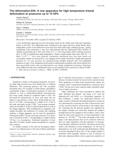 The deformation-DIA: A new apparatus for high temperature triaxial