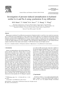 Investigation of pressure-induced amorphization in hydrated