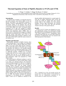 Thermal Equation of State of MgSiO Y. Wang, T. Uchida,