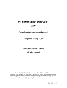 The Handel Quick Start Guide: xMAP