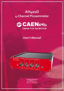 AH401D  4-Channel Picoammeter User’s Manual