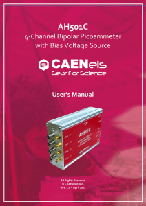 AH501C  4-Channel Bipolar Picoammeter with Bias Voltage Source