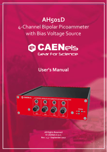 AH501D  4-Channel Bipolar Picoammeter with Bias Voltage Source