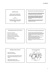 11/15/2012 MATERI KULIAH Sistem Kontrol Proses Berbasis Berkomputer