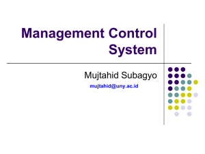 Management Control System Mujtahid Subagyo