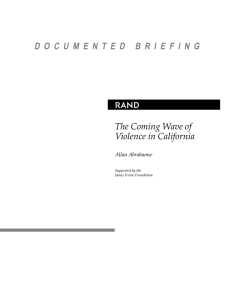 R The Coming Wave of Violence in California