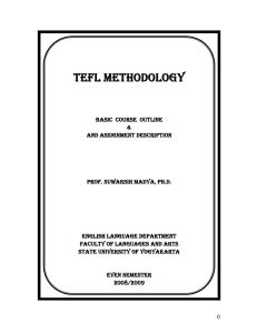 TEFL METHODOLOGY