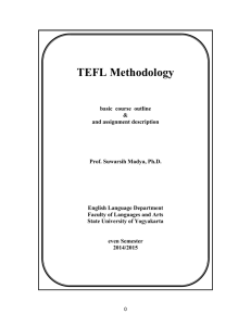 TEFL Methodology