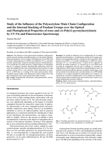 Study of the Influence of the Polyacetylene Main Chain Configuration