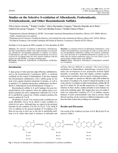Studies on the Selective S-oxidation of Albendazole, Fenbendazole,