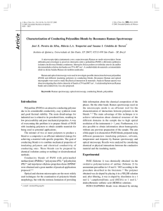 Article Characterization of Conducting Polyaniline Blends by Resonance Raman Spectroscopy
