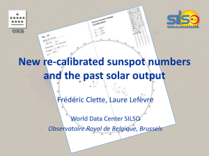 New re-calibrated sunspot numbers and the past solar output