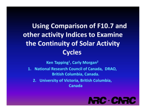 Using Comparison of F10.7 and other activity Indices to Examine Cycles