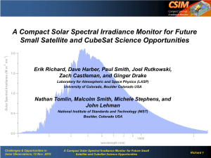 A Compact Solar Spectral Irradiance Monitor for Future