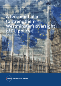 A ten-point plan to strengthen Westminster’s oversight of EU policy