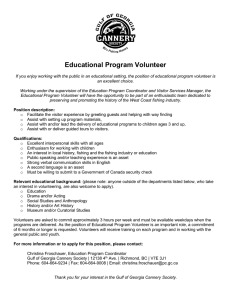 Educational Program Volunteer