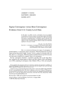 Sigma Convergence versus Beta Convergence: Evidence from U.S. County-Level Data