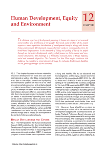 12 Human Development, Equity and Environment T