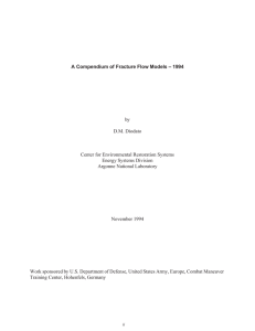 A Compendium of Fracture Flow Models – 1994 by D.M. Diodato