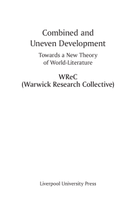 Combined and Uneven Development WReC (Warwick Research Collective)