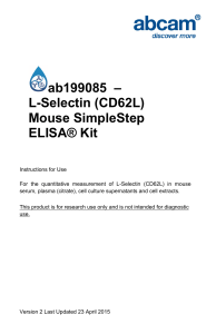 ab199085  – L-Selectin (CD62L) Mouse SimpleStep ELISA® Kit