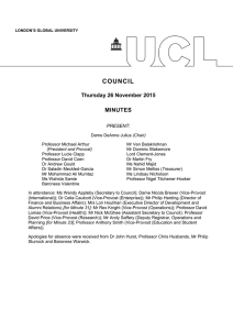 COUNCIL Thursday 26 November 2015 MINUTES