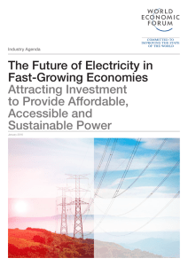 The Future of Electricity in Fast-Growing Economies  Attracting Investment