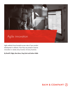 Agile innovation