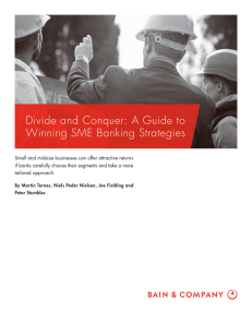 Divide and Conquer: A Guide to Winning SME Banking Strategies