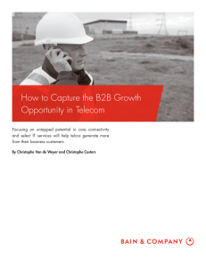 How to Capture the B2B Growth Opportunity in Telecom
