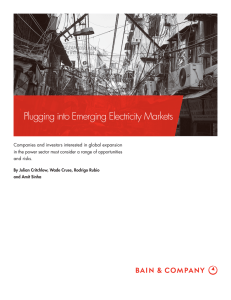 Plugging into Emerging Electricity Markets