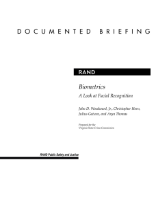 R Biometrics D O C U M E N T E D ... A Look at Facial Recognition