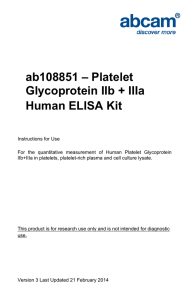 ab108851 – Platelet Glycoprotein IIb + IIIa Human ELISA Kit
