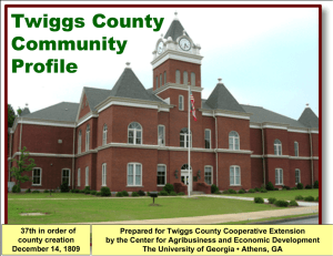 Twiggs County Community Profile