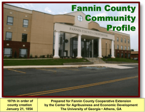 Fannin County Community Profile