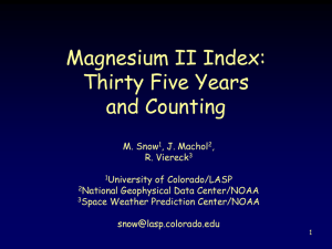 Magnesium II Index: Thirty Five Years and Counting