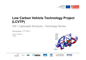 Low Carbon Vehicle Technology Project (LCVTP) November 17