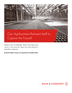 Can Agribusiness Reinvent Itself to Capture the Future?