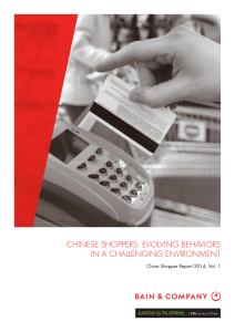 Chinese shoppers: evolving behaviors in a Challenging environment
