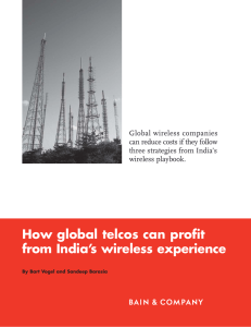 Global wireless companies can reduce costs if they follow wireless playbook.