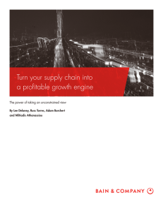 Turn your supply chain into a profitable growth engine