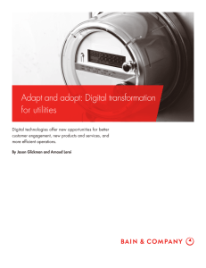 Adapt and adopt: Digital transformation for utilities