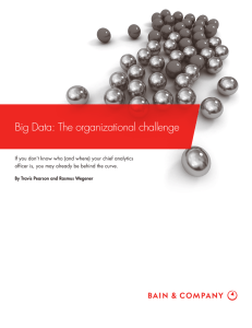 Big Data: The organizational challenge