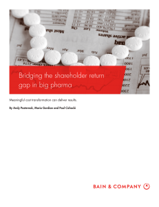 Bridging the shareholder return gap in big pharma