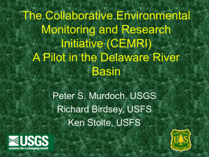 The Collaborative Environmental Monitoring and Research Initiative (CEMRI)