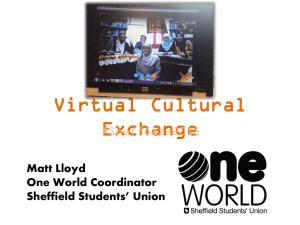 Virtual Cultural Exchange #SheffGaza2015 Matt Lloyd