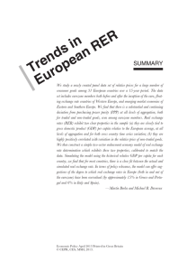 in RER Trends European