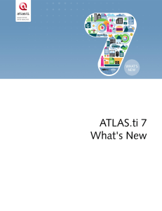 ATLAS.ti 7 What's New