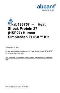 ab193757  –    Heat Shock Protein 27 (HSP27) Human