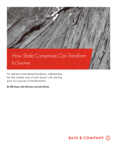 How Shale Companies Can Transform to Survive